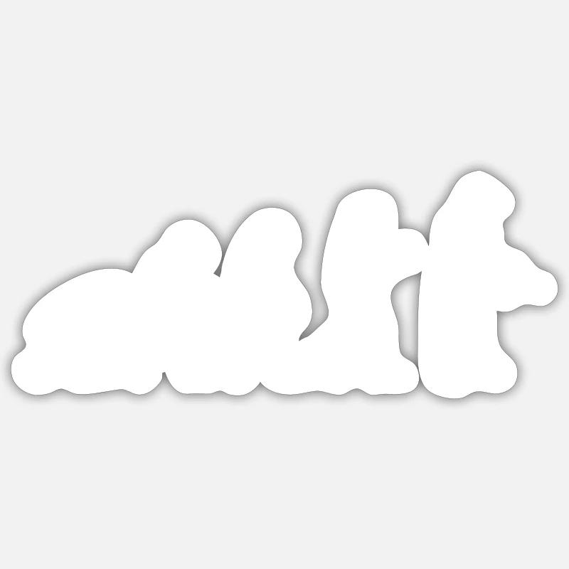Gärtner Garten Evolution Gartenbau Pflanzen Lustig - Sticker Größe S (10 x 10 cm) - Mattweiß