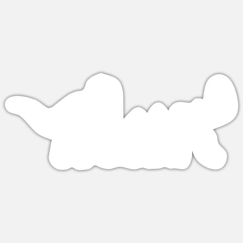 Evolution Kitesurfing Kiten Kite Surf mit T-Rex 2 - Sticker Größe S (10 x 10 cm) - Mattweiß