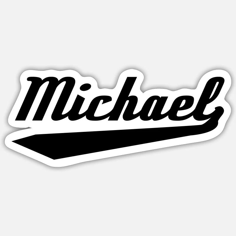 michael_unterstrichen Sticker Größe S (10 x 10 cm)