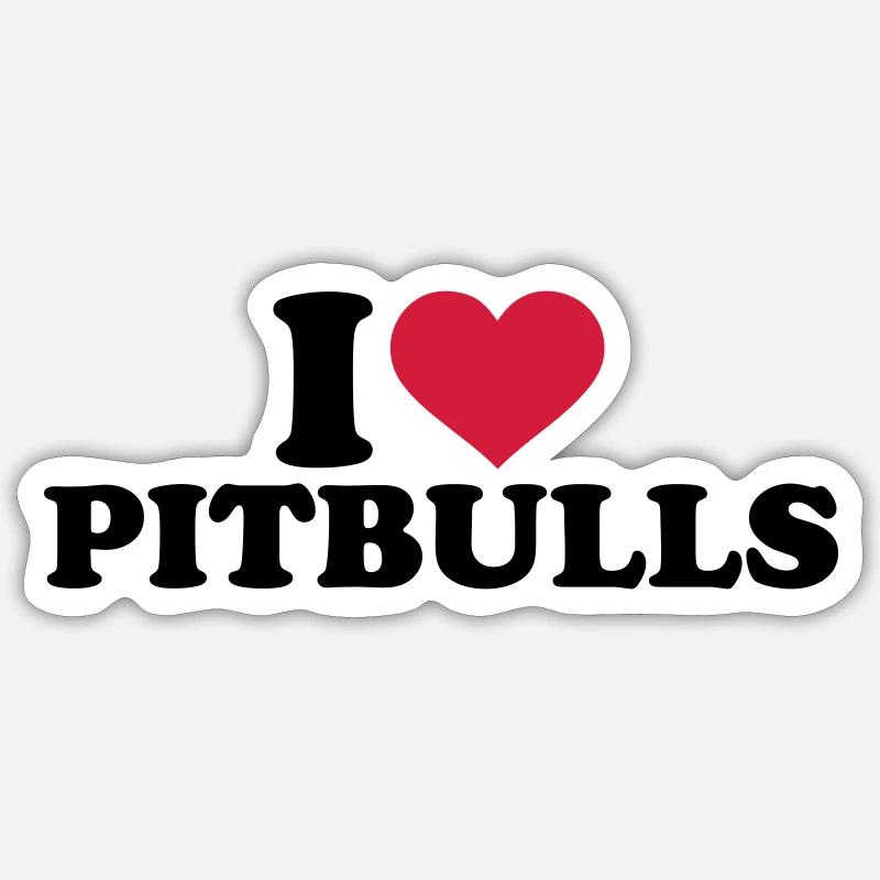 Pitbull Sticker Größe S (10 x 10 cm)