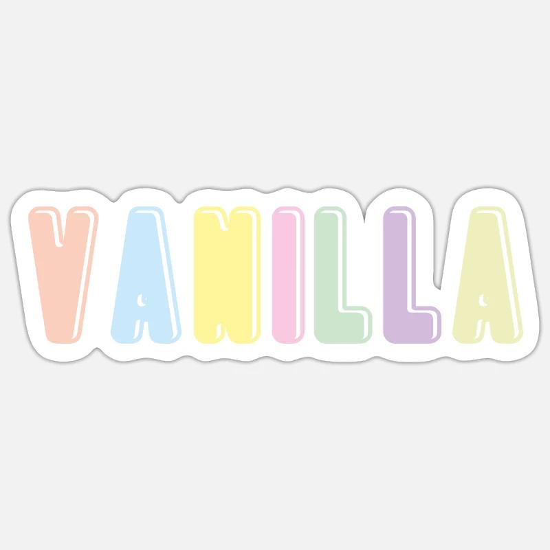 Vanilla Sticker size S (10 x 10 cm)