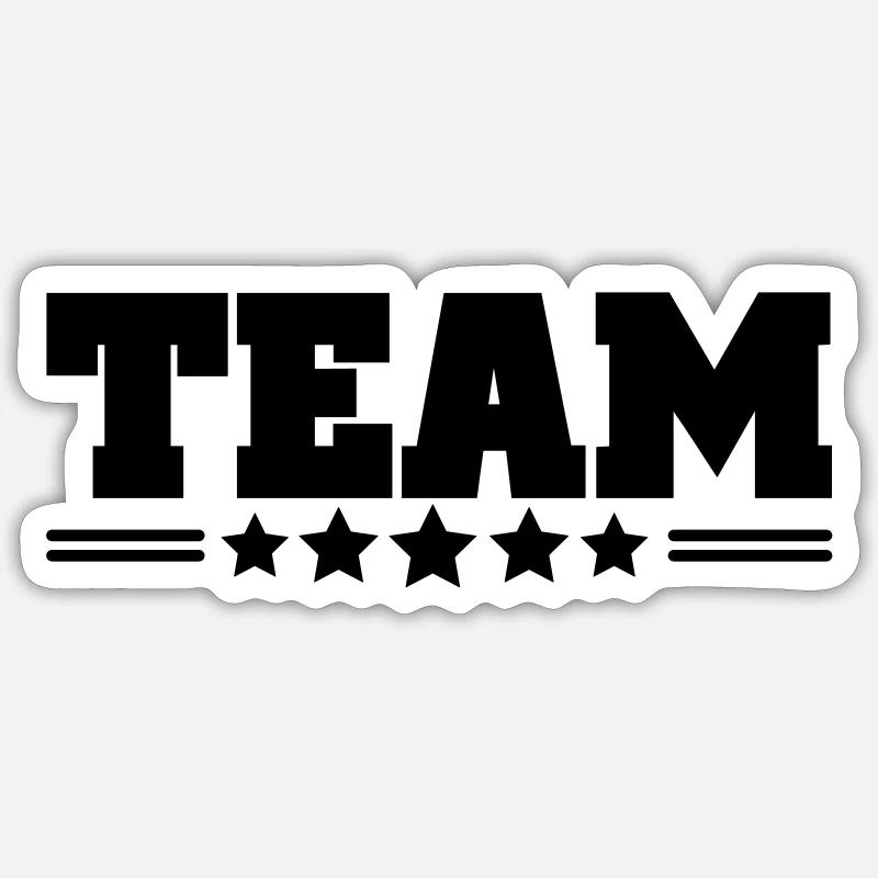 team Sticker size S (10 x 10 cm)