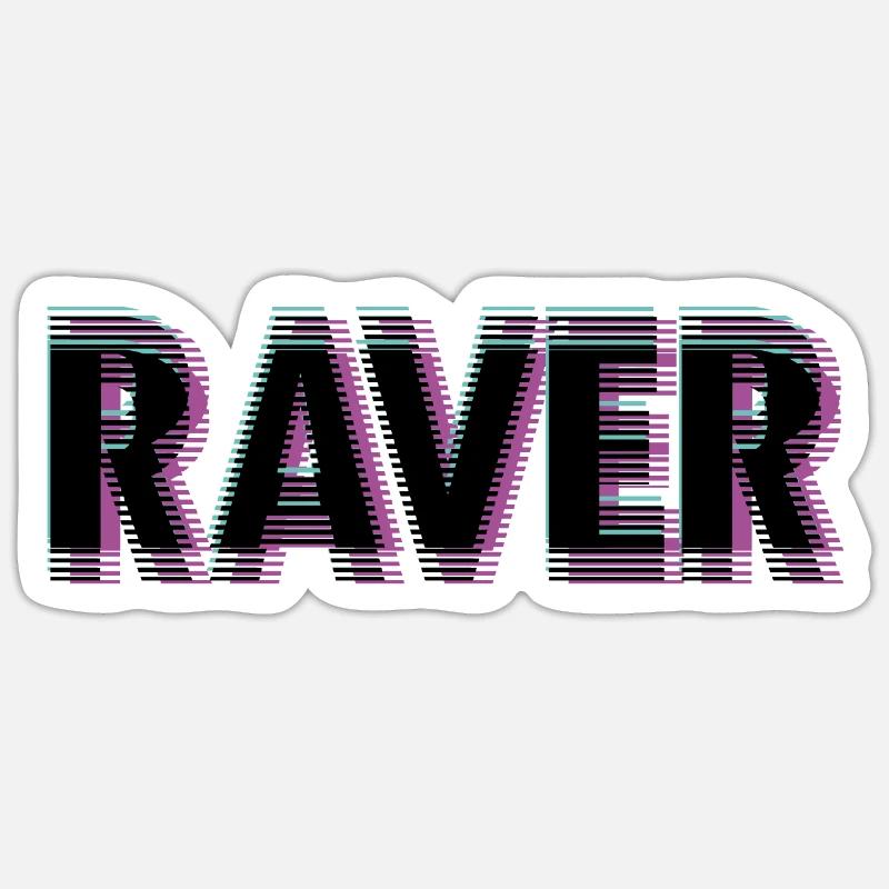 Ravers Sticker size S (10 x 10 cm)