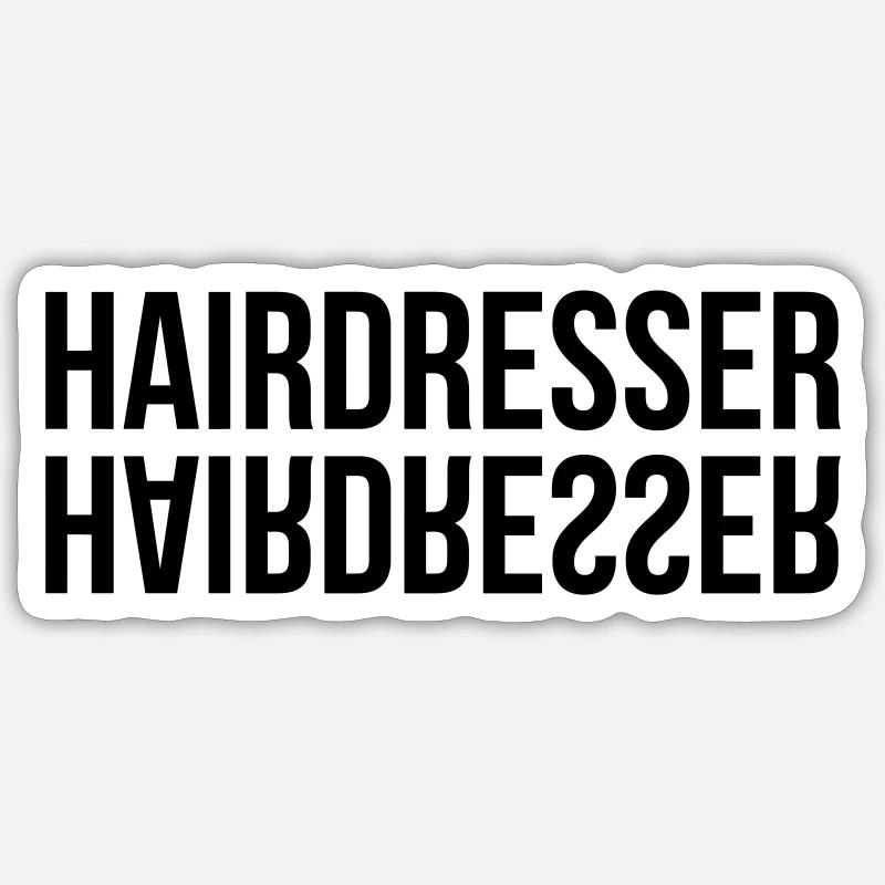 Coiffure / Coiffeur / Coiffeuse / Mode / Cheveux Sticker taille S (10 x 10 cm)