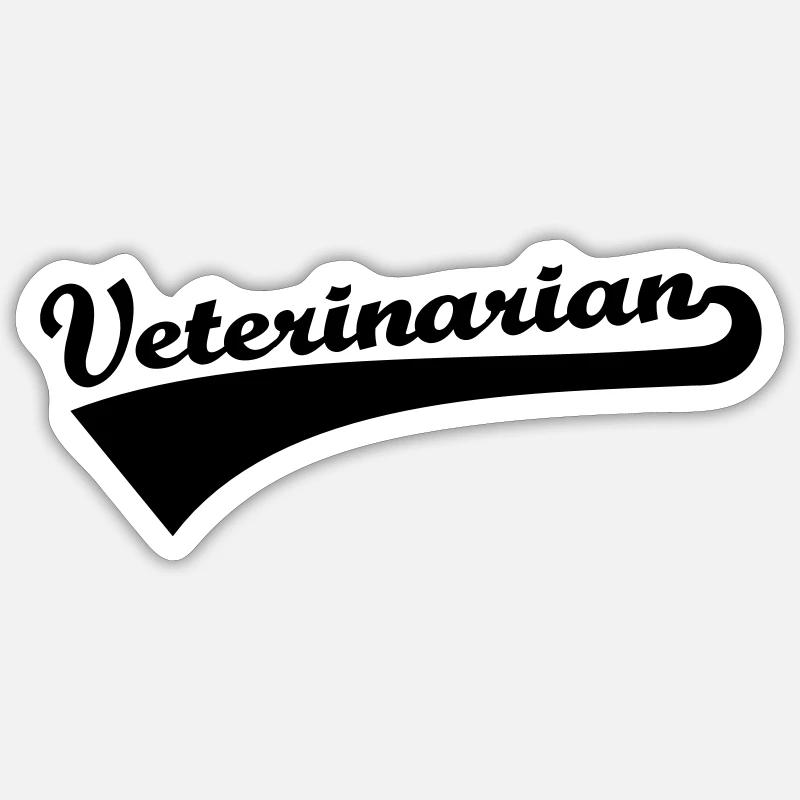 Veterinarian - Sticker size S (10 x 10 cm) - white matte