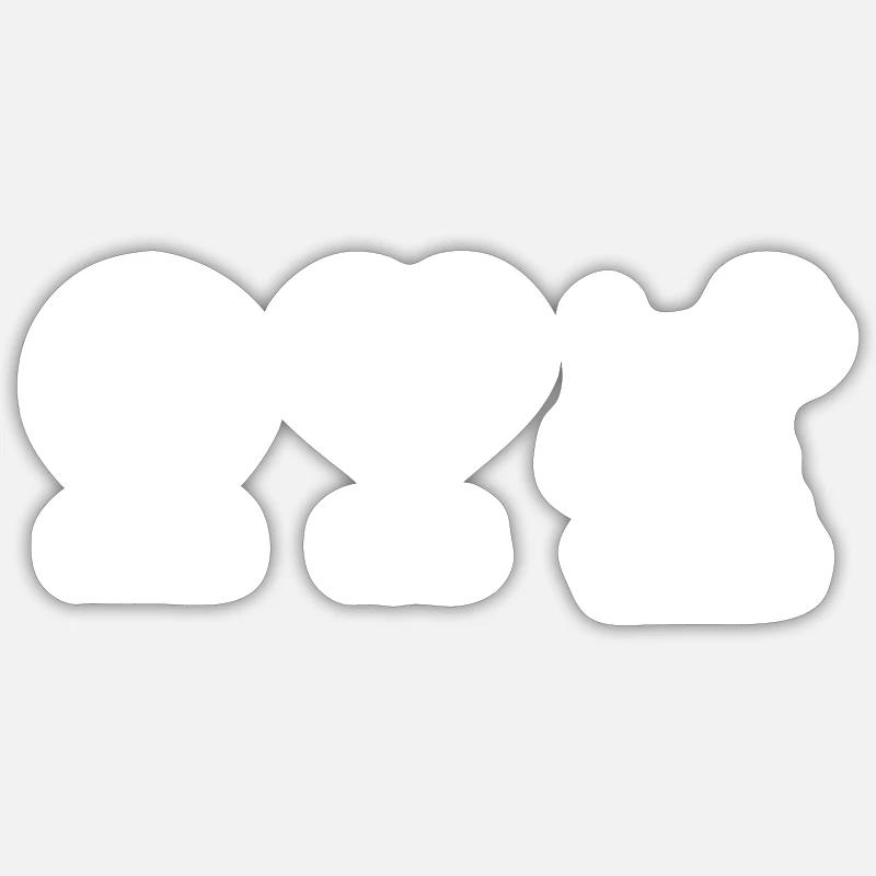 Welsh Terrier - Sticker taille S (10 x 10 cm) - blanc mat