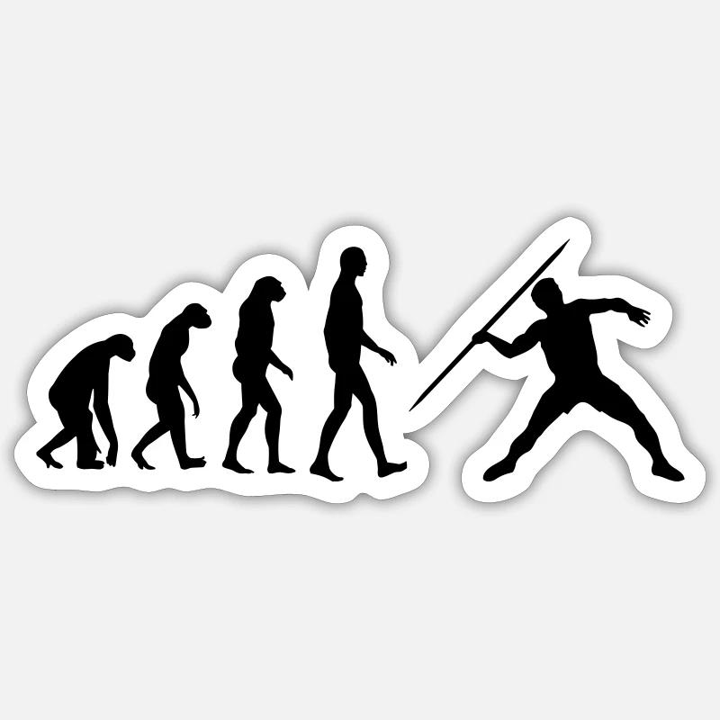 Speerwurf / Diskuswurf / Kugelstoßen / Hammerwurf Sticker Größe S (10 x 10 cm)