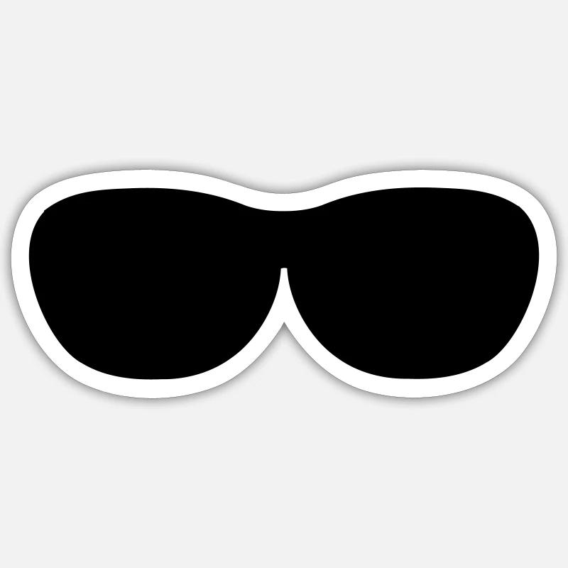 Sunglasses Glasses Nerd Glasses Vector Sticker size S (10 x 10 cm)
