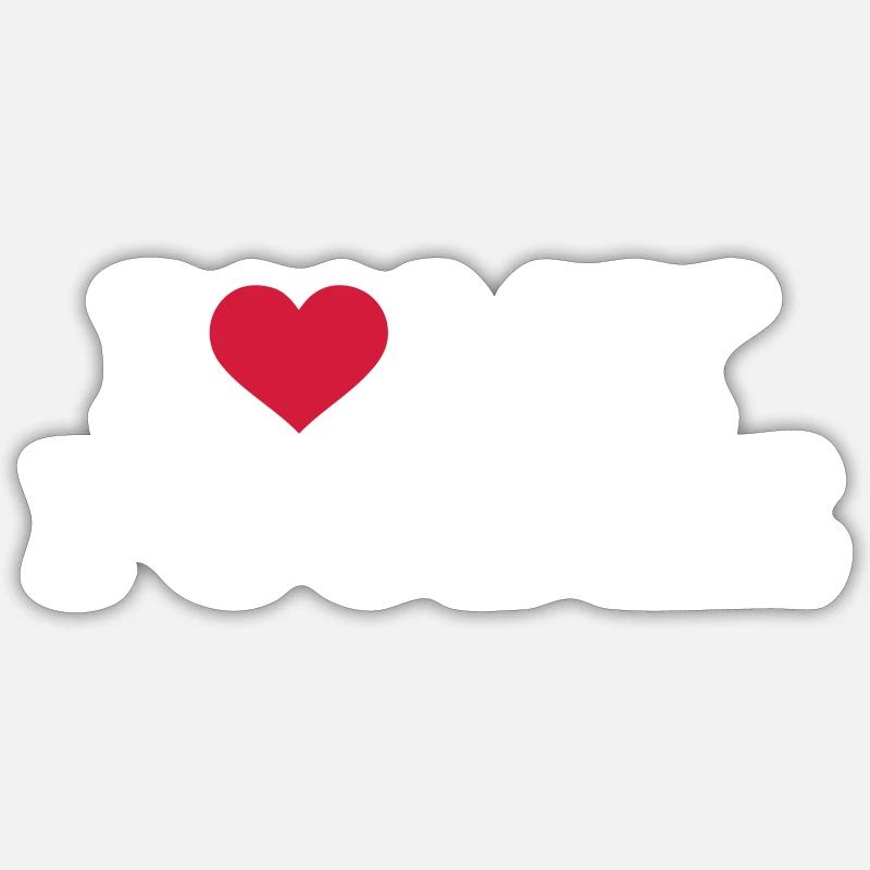caniche - Sticker taille S (10 x 10 cm) - blanc mat