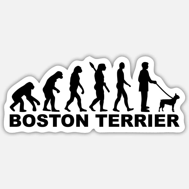 Boston Terrier - Sticker size S (10 x 10 cm) - white matte