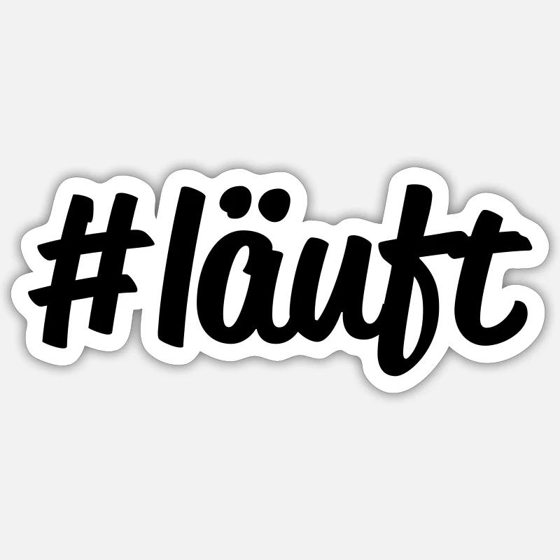 #läuft Sticker Größe S (10 x 10 cm)
