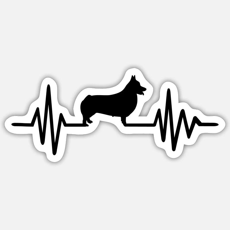 Welsh Corgi Pembroke - Sticker size S (10 x 10 cm) - white matte