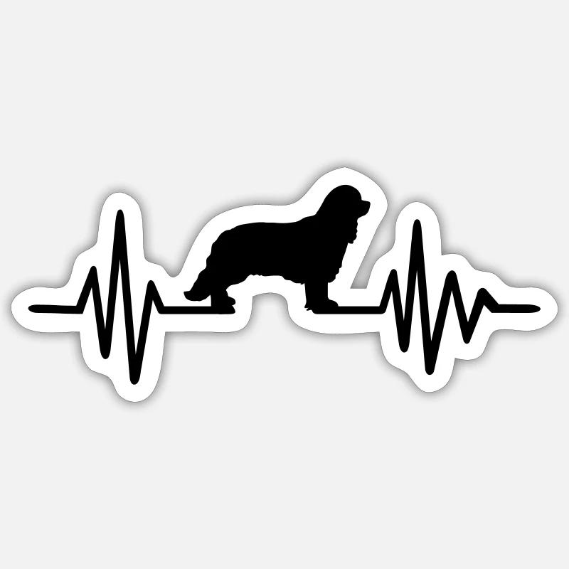 Cavalier King Charles Sticker Größe S (10 x 10 cm)