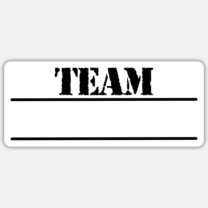Team Design Sticker size S (10 x 10 cm)