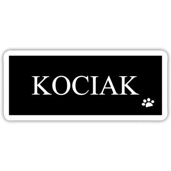 DZ0002 Pfote für Kätzchen mit Aufschrift - Sticker Größe S (10 x 10 cm) - Mattweiß - Vorne