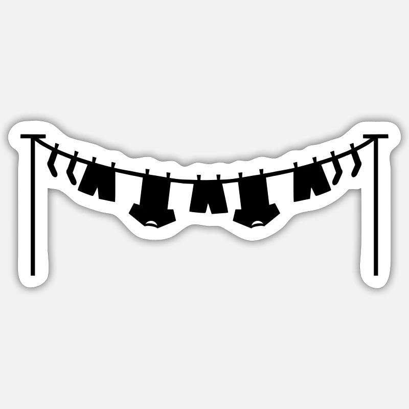 laundry Sticker size S (10 x 10 cm)