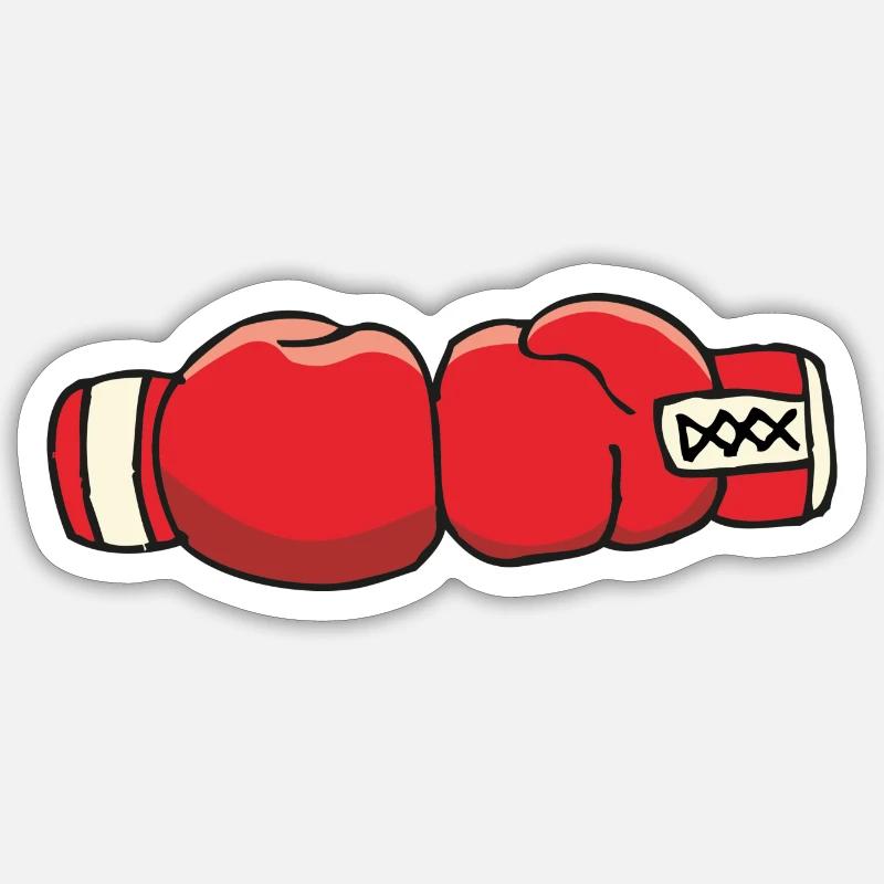 gants de boxe Sticker taille S (10 x 10 cm)