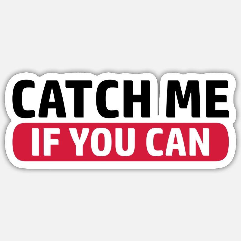Jeu Catch Me - Sticker taille S (10 x 10 cm) - blanc mat