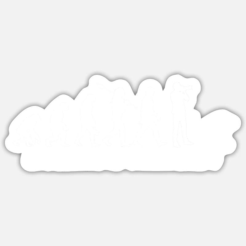 Evolution de la photographie 3 Sticker taille S (10 x 10 cm)