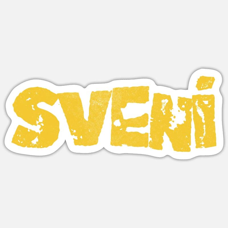 Sveni - Sticker taille S (10 x 10 cm) - blanc mat