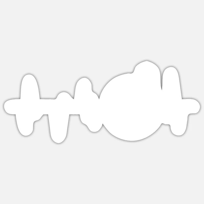 Voyage Vacances - Sticker taille S (10 x 10 cm) - blanc mat