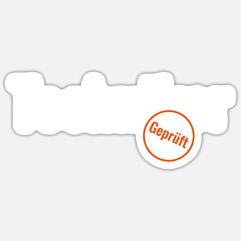 Techniker geprüft Elektriker Informatik Schlosser - Sticker Größe S (10 x 10 cm) - Mattweiß