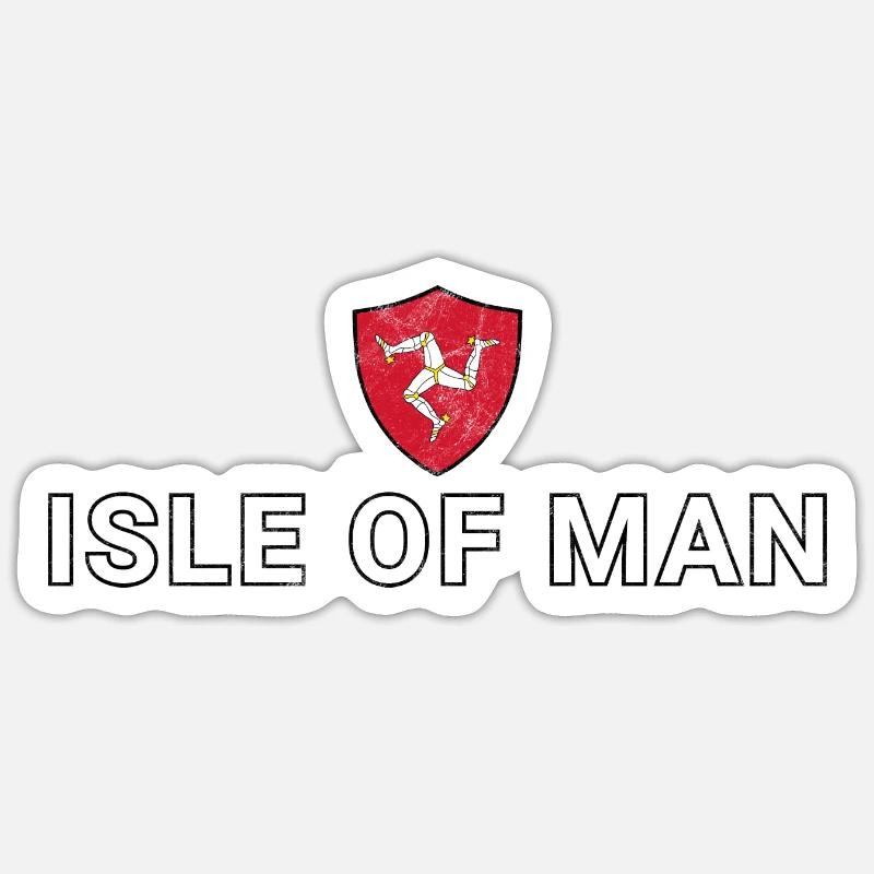 Île de Man Sticker taille S (10 x 10 cm)