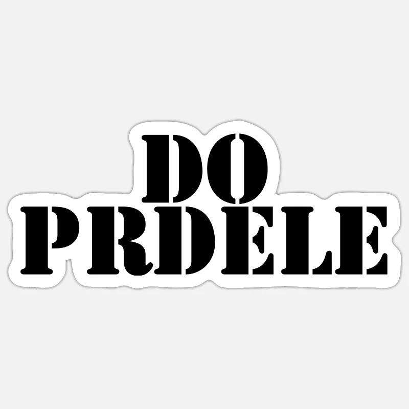 Tschechisch Spruch tschechische Sprache - Sticker Größe S (10 x 10 cm) - Mattweiß