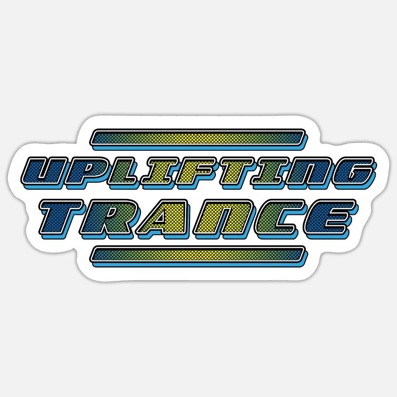 Uplifting Trance | Uplifting Trance Music Remix Sticker size S (10 x 10 cm)