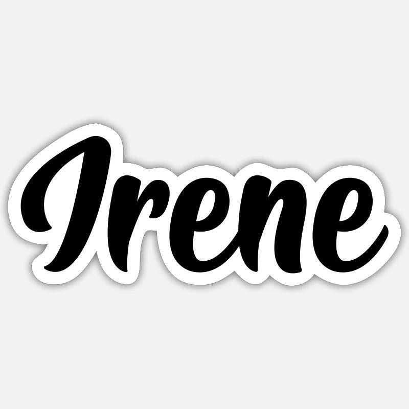 Irene - Sticker Größe S (10 x 10 cm) - Mattweiß