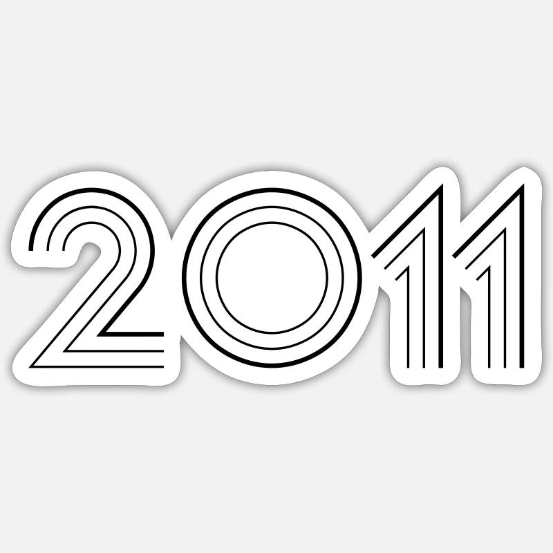 2011 Sticker Größe S (10 x 10 cm)