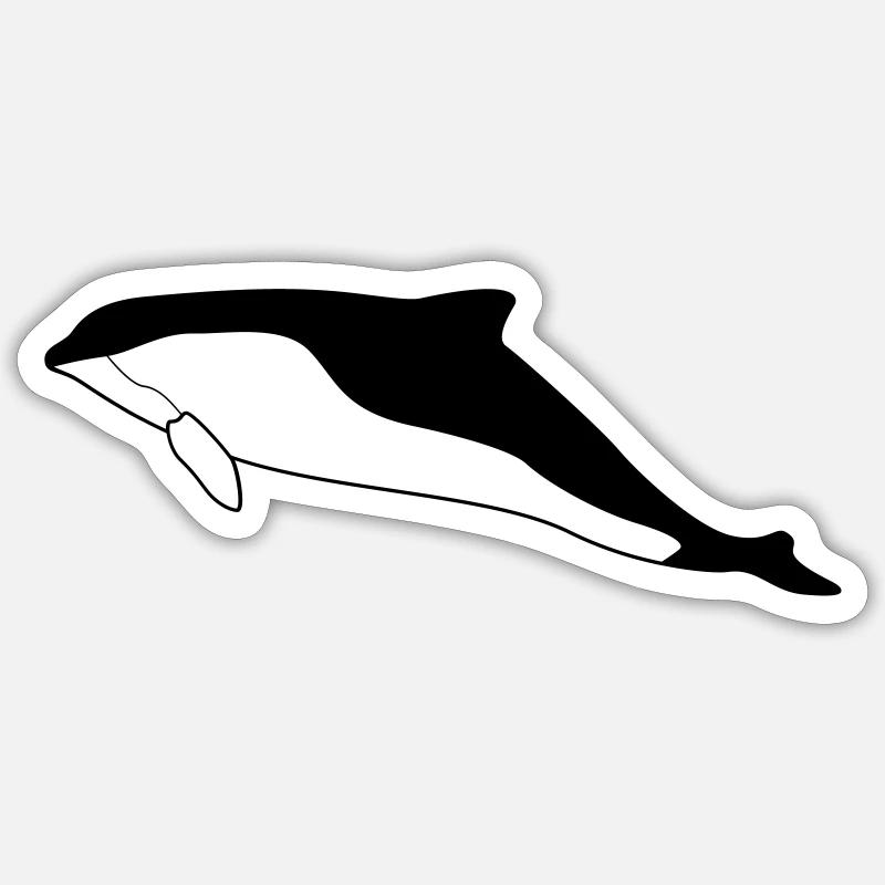 Schweinswal (Phocoena phocoena) Sticker Größe S (10 x 10 cm)