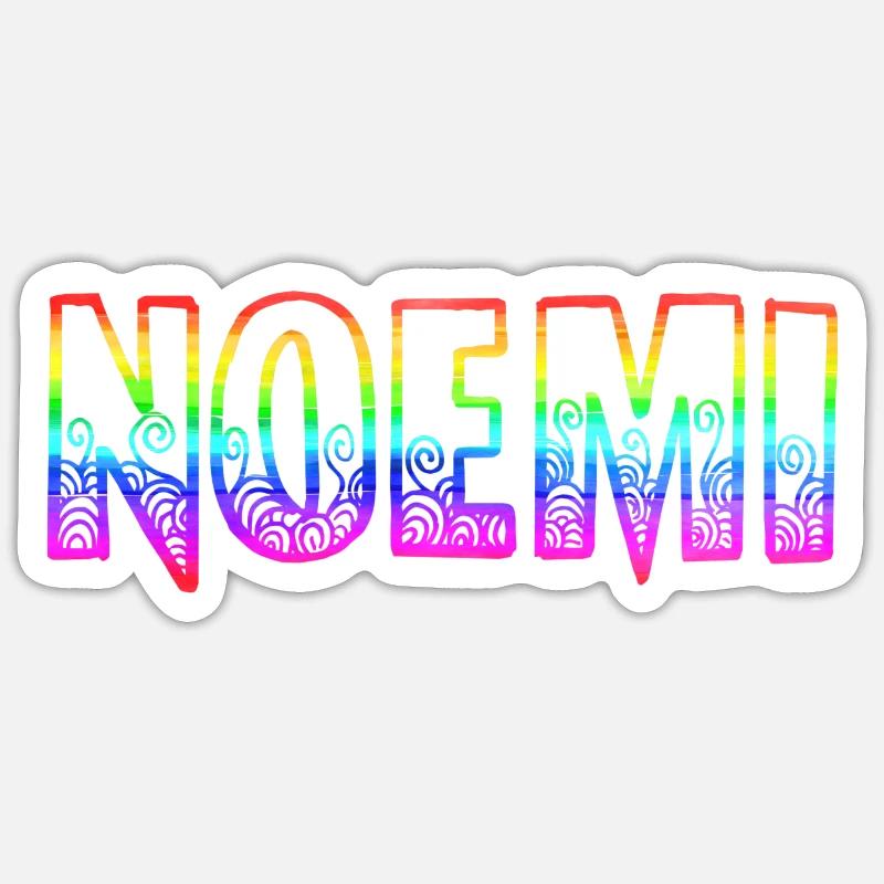 noemi rs regenbogen - Sticker Größe S (10 x 10 cm) - Mattweiß