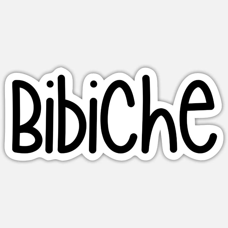 biche idée cadeau Sticker taille S (10 x 10 cm)