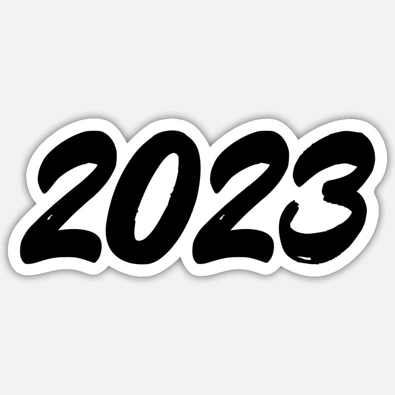 2023 - Sticker taille S (10 x 10 cm) - blanc mat