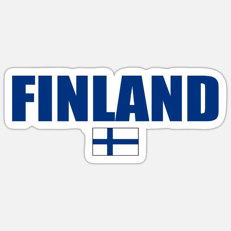 Finnland Sticker Größe S (10 x 10 cm)