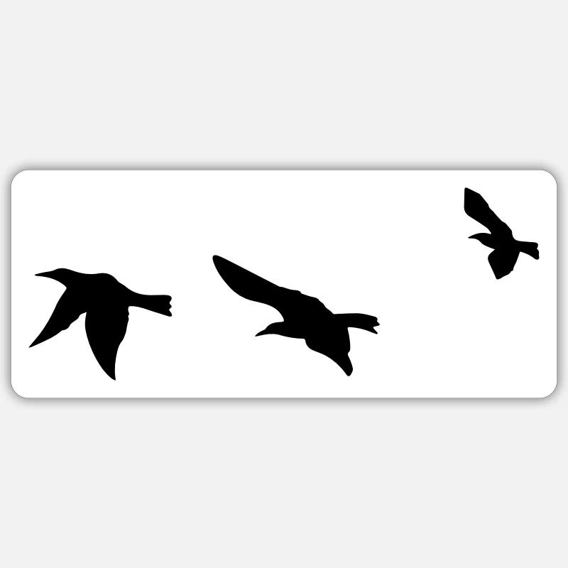 Krähen Sticker Größe S (10 x 10 cm)