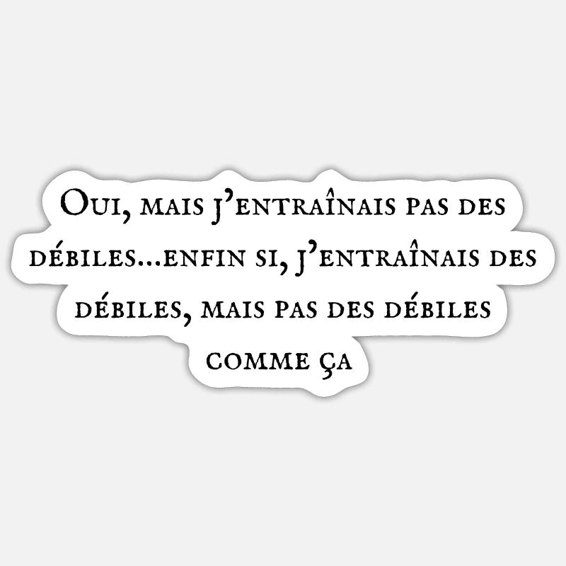 Arthur - Sticker taille S (10 x 10 cm) - blanc mat