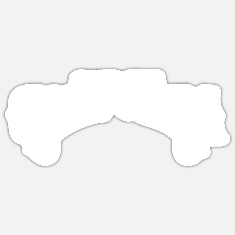 Golden State California - Sticker size S (10 x 10 cm) - white matte