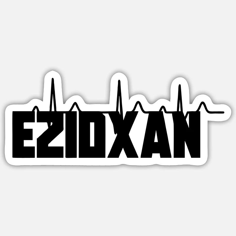 Ezidxan - Sticker taille S (10 x 10 cm) - blanc mat
