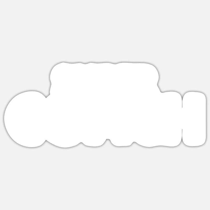 Coach - Sticker taille S (10 x 10 cm) - blanc mat