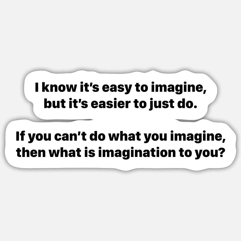 Imagination Sticker taille S (10 x 10 cm)