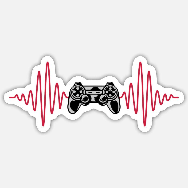 Contrôleur rétro de console Puls Sticker taille S (10 x 10 cm)