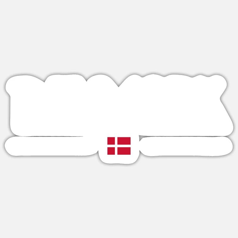 Dänemark Sticker Größe S (10 x 10 cm)