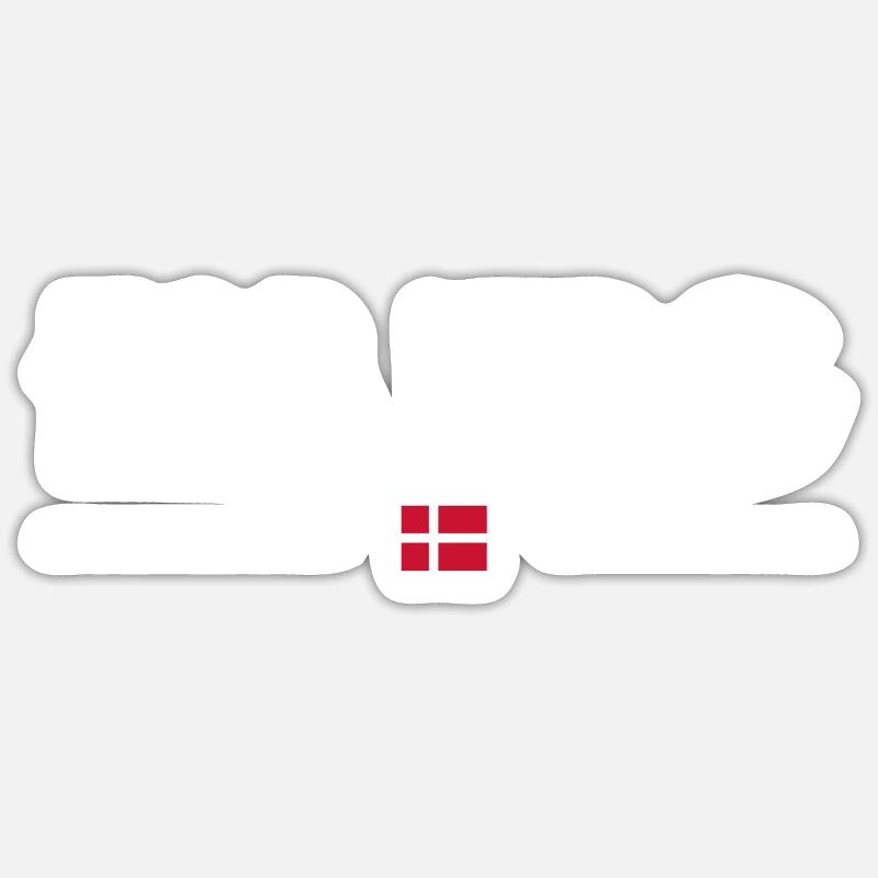 Esbjerg - Sticker taille S (10 x 10 cm) - blanc mat