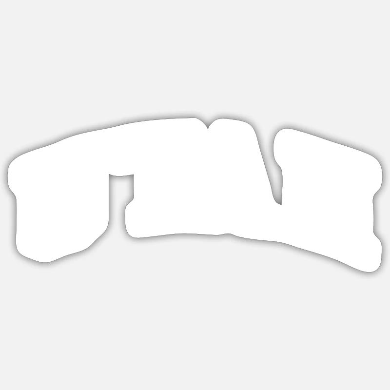 Utah - Sticker size S (10 x 10 cm) - white matte