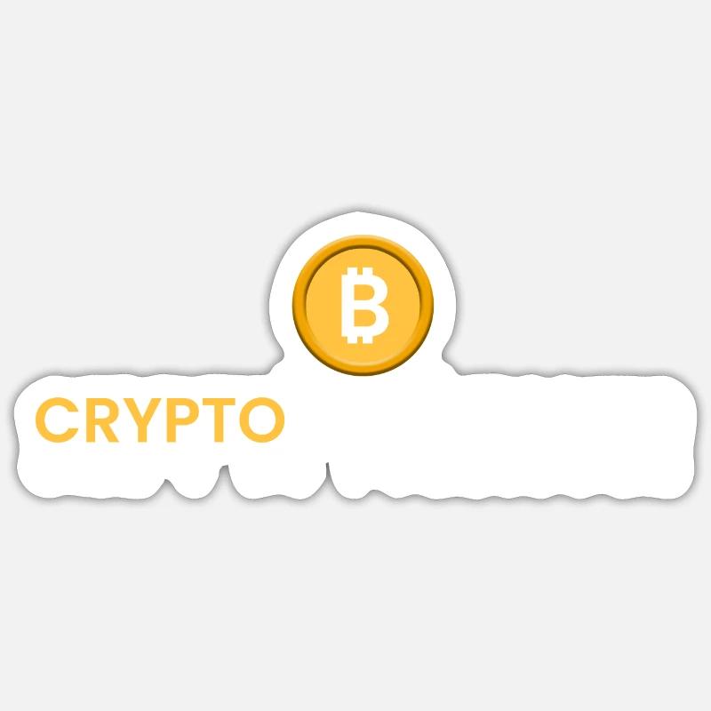 Cryptos cannot be banned - Sticker size S (10 x 10 cm) - white matte