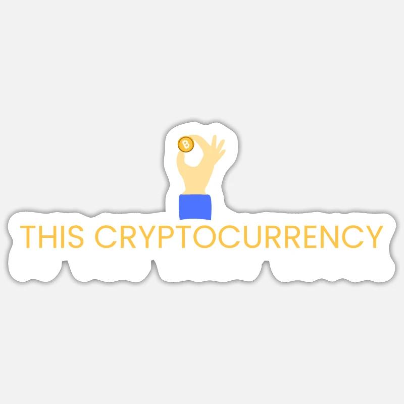this cryptocurrency is the next level Sticker size S (10 x 10 cm)