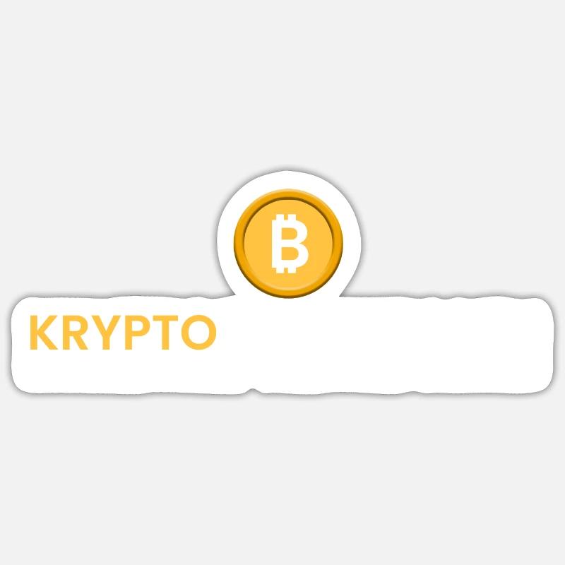 Kryptos = kein Verbot - Sticker Größe S (10 x 10 cm) - Mattweiß
