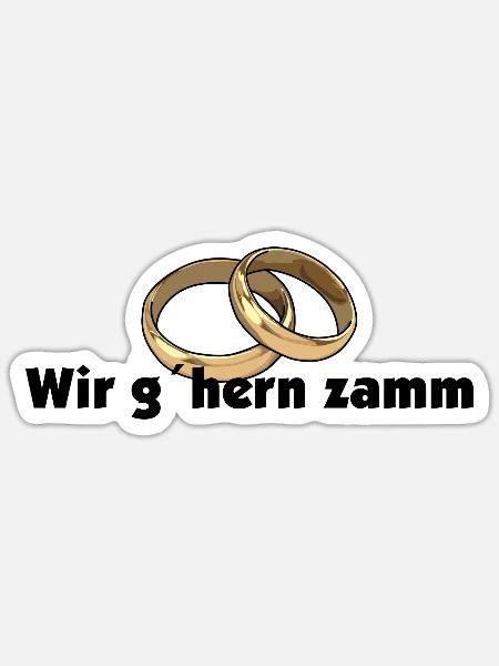wir gehören zusammen - Sticker Größe S (10 x 10 cm) - Mattweiß